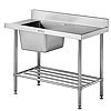 SIMPLY STAINLESS SS08-1650L -  Dish Washer Inlet Bench. Weekly Rental $17.00