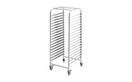 SIMPLY STAINLESS - SS16.1/1 - GASTRONORM TROLLEY. Weekly Rental $6.00