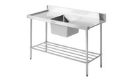 Simply Stainless SS08.1200.L  Dishwasher Inlet Bench. Weekly Rental $13.00
