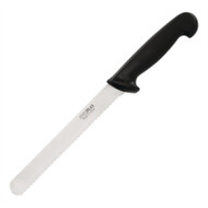 Hygiplas Black Bread Knife 20cm 