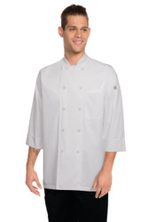 White 3/4 Sleeve Chef Jacket