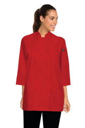 Red 3/4 Sleeve Chef Jacket