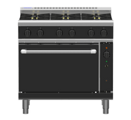 Waldorf Bold RNLB8610GC - 900mm Gas Range Convection Oven Low Back Version. Weekly Rental $113.00