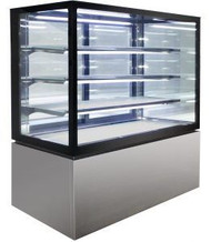 Anvil Aire - NDHV4740 - Square Glass 4 Tier Hot Display 1200mm – 480lt. Weekly Rental $33.00