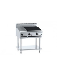 B+S - BT-GRP3-CBR6 - Combination 300mm Grill Plate & 600mm Char Broiler. Weekly Rental $42.00