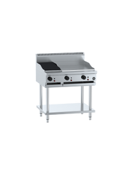 B+S - BT-GRP6-CBR3 -  Combination 600mm Grill Plate & 300mm Char Broiler. Weekly Rental $42.00