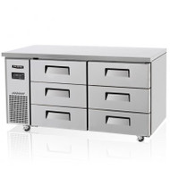 Skipio SUR15-3D-6 Under Counter Refrigerator Six Drawers . Weekly Rental $55.00