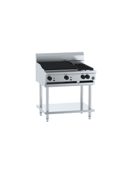 B & S - BT-SB2-CBR6 - Combination Two Open Burners & 600mm Char Broiler. Weekly Rental $42.00