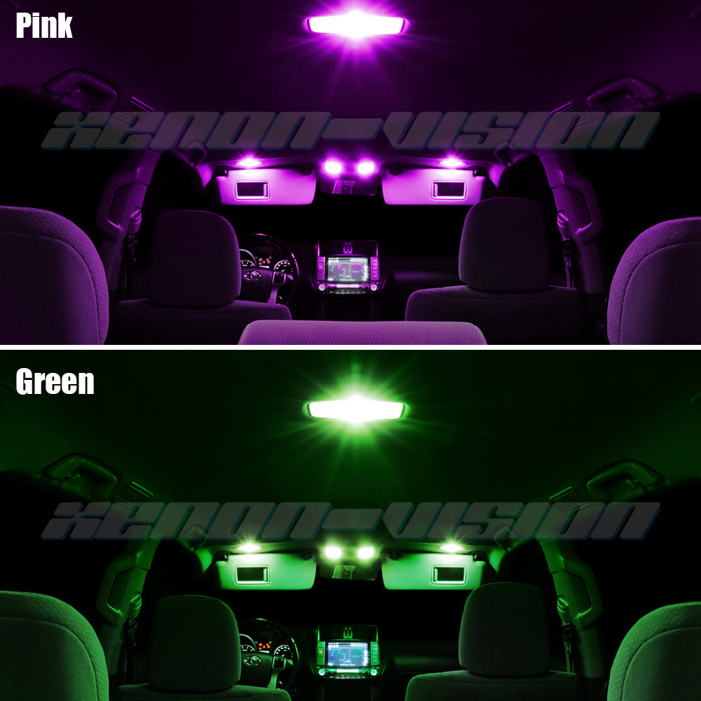 Pink LED Interior Kit Pink License Light LED For Honda insight 2010