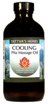 Cooling Body and Massage Oil -Pitta Balancing Non GMO - Cooling and Soothing, Removing Tension, Irritation - Combines Cyperus, Rosa Centifolia, Geranium, Anantmul, Nutmeg and Palmarosa