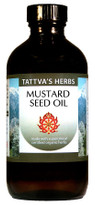 Mustard  Seed  Oil - Non GMO Unrefined Cold Pressed Soothes Sore Joints, Balances Kapha, Nourishes Hair 16 oz.