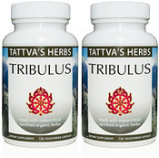 Tribulus Capsules Non GMO Holistic Extract 500 mg .240 Vcaps Herbal Supplement 4 Month Supply From Tattva's Herbs