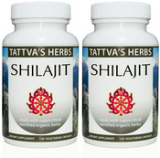 Shilajit Extract - Non GMO Contains 72 Fulvic Humic Minerals 500 mg. 240 Vcaps Natural Supplement 4 Month Supply from Tattva's Herbs
