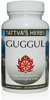 Guggul Holistic Extract - Non GMO Supplement Maintain Healthy Cholesterol 500 mg. 120 Vcaps - Rejuvenate Joint, Mobility Energy, Liver Detox, 2 Month Supply from Tattva's Herbs.