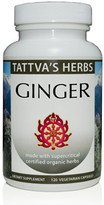 Ginger Full Spectrum Holistic Extract - Digestive Aid, GI Track Support, Immunity Booster, Non-GMO Vegan 500 mg. 120 Vcaps from Tattva's Herbs