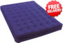 Caribee Velour Air Bed Mat Mattress Double Inflatable - Front View