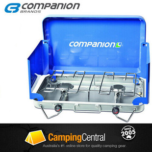 Companion 2-Burner Gas Camping Camp Portable Stove Cooker