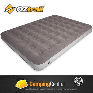 OZtrail Queen Inflatable Velour Air Bed Mat Mattress 