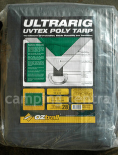 OZtrail UltraRig Tarp Heavy Duty Silver 18 x 9 FT - (Easy to Carry)