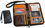 Caribee Travel Document Passport Wallet Bag - Front and Inside View