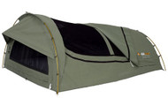 OZtrail Mitchell Double Canvas Swag with Alloy Poles
