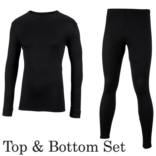 Thermal Polypropylene Underwear Top Bottom Long Johns Set