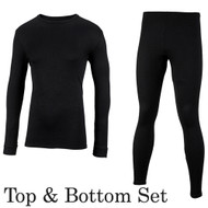 Thermal Polypropylene Underwear - Top & Bottom Long Johns Set