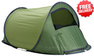 Oztrail Eco Switch Back 2 Pop Up Tent - (Angle View)