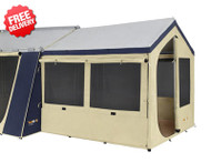 OZtrail Cabin Tent Sunroom - Polyester (Side View)