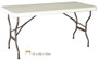 OZtrail Lifetime Table 6ft Folding Bench Desk Picnic - (Angle View)