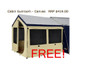 OZtrail Chateau 12 Canvas Cabin Tent - Free Cabin Sunroom