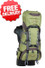 OZtrail Aegean 60Lt Rucksack Backpack Travel Hiking Bag - Colour Green