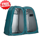 OZtrail Double Pop Up Shower Tent Ensuite Change Room Toilet - with free shipping