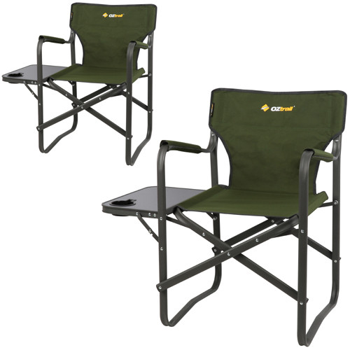 oztrail directors chair with side table