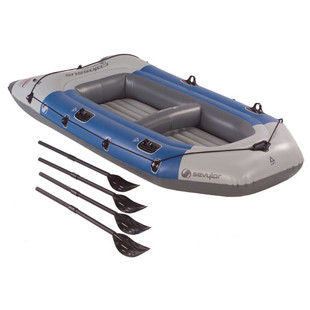Sevylor Colossus 4 Person Inflatable Boat With Oars