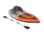Sevylor Sit on Top Kayak (1 Person) Inflatable Boat with Oars Paddles - Angle View