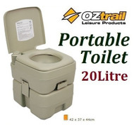 OZTRAIL PORTABLE (20 LITRE) SINGLE FLUSH CAMP CAMPING OUTDOOR TOILET 
