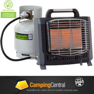 GASMATE BH203 PORTABLE BUTANE GAS CAMPING CAMP OUTDOOR TENT HEATER INCLUDES HOSE