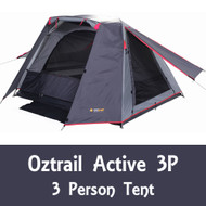 OZTRAIL ACTIVE 3P TENT - open awnings