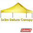 Yellow 3x3m Replacement Canopy for Deluxe Gazebo