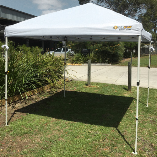 OZtrail WHITE Compact Gazebo 2.4x2.4m Marquee Awning Market Stall