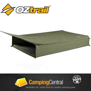 OZtrail Cooper Double Canvas Swag - unrolled
