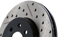 stoptech sport drilled slotted rotor