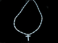Hematite Cross with 24" Necklace