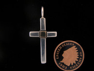 Sterling Silver Cross with Gold Accent by Ron Henry