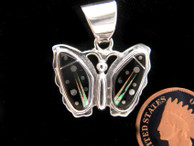 Butterfly Pendant with Inlay by Lambert Livingston