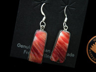 Orange Spiny Shell Dangle Earrings by Ron Henry