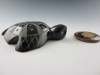 Turtle fetish carved from Black Marble by Zuni artist Russell Shack available at Sacred Bear Jewelry.