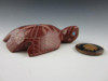 Turtle fetish carved from Pipestone by Zuni artist Russell Shack available at Sacred Bear Jewelry.