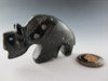 Buffalo fetish carved from Black Marble by Zuni artist Russell Shack available from Sacred Bear Jewelry.